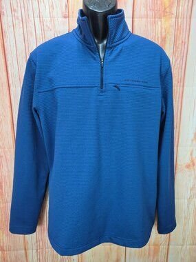 Southern Tide Mens Blue Quarter-Zip Jacket Size Medium